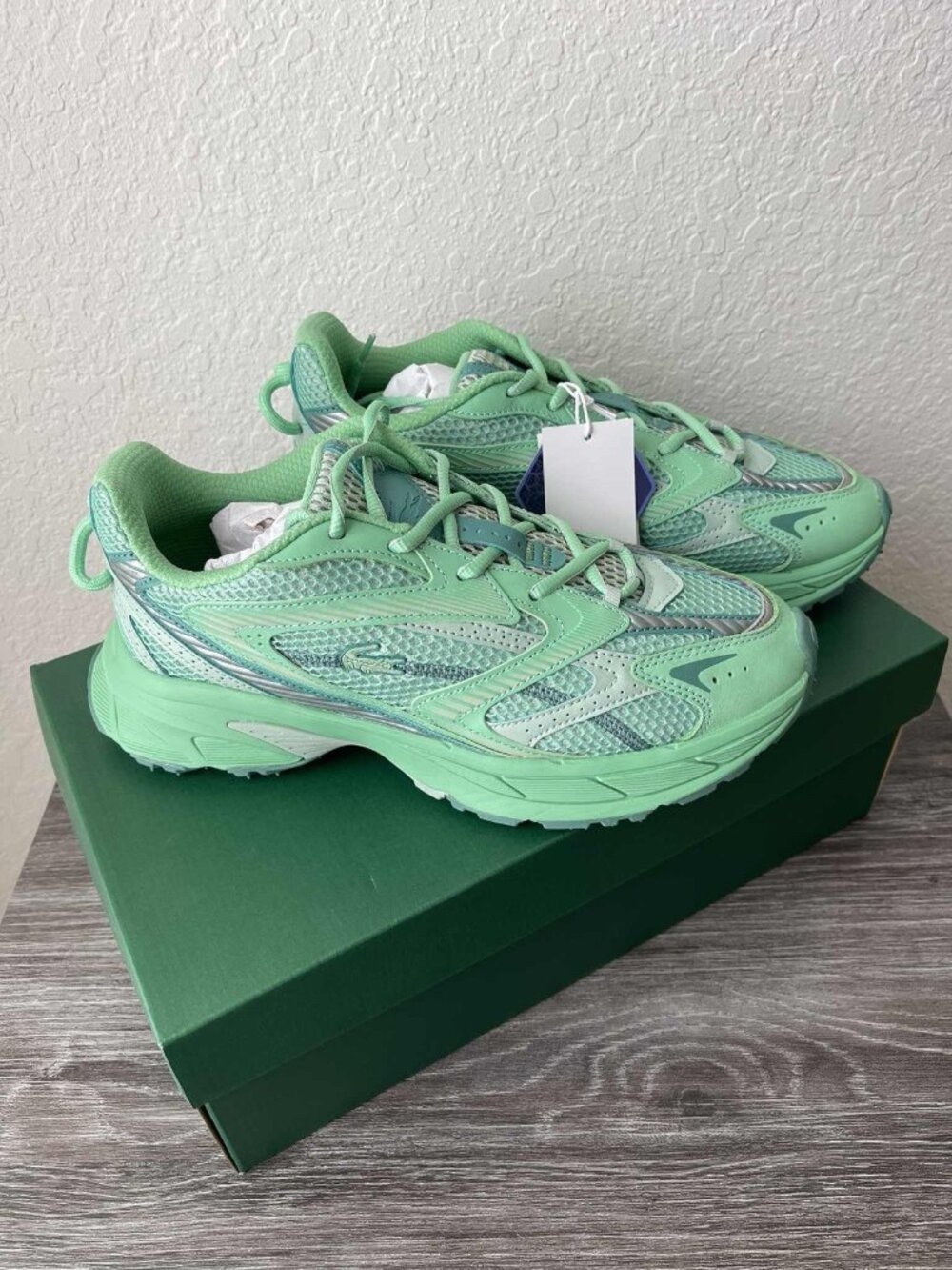 Lacoste L003 Neo Shot 125 SMA Men's Shoes Green 749SMA0006-GG2 Size US 9.5